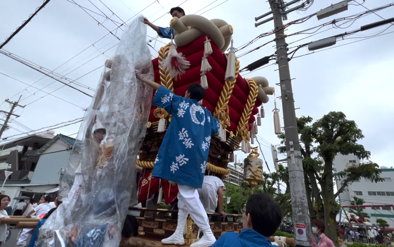 東大阪ふれあい祭り、の太鼓台