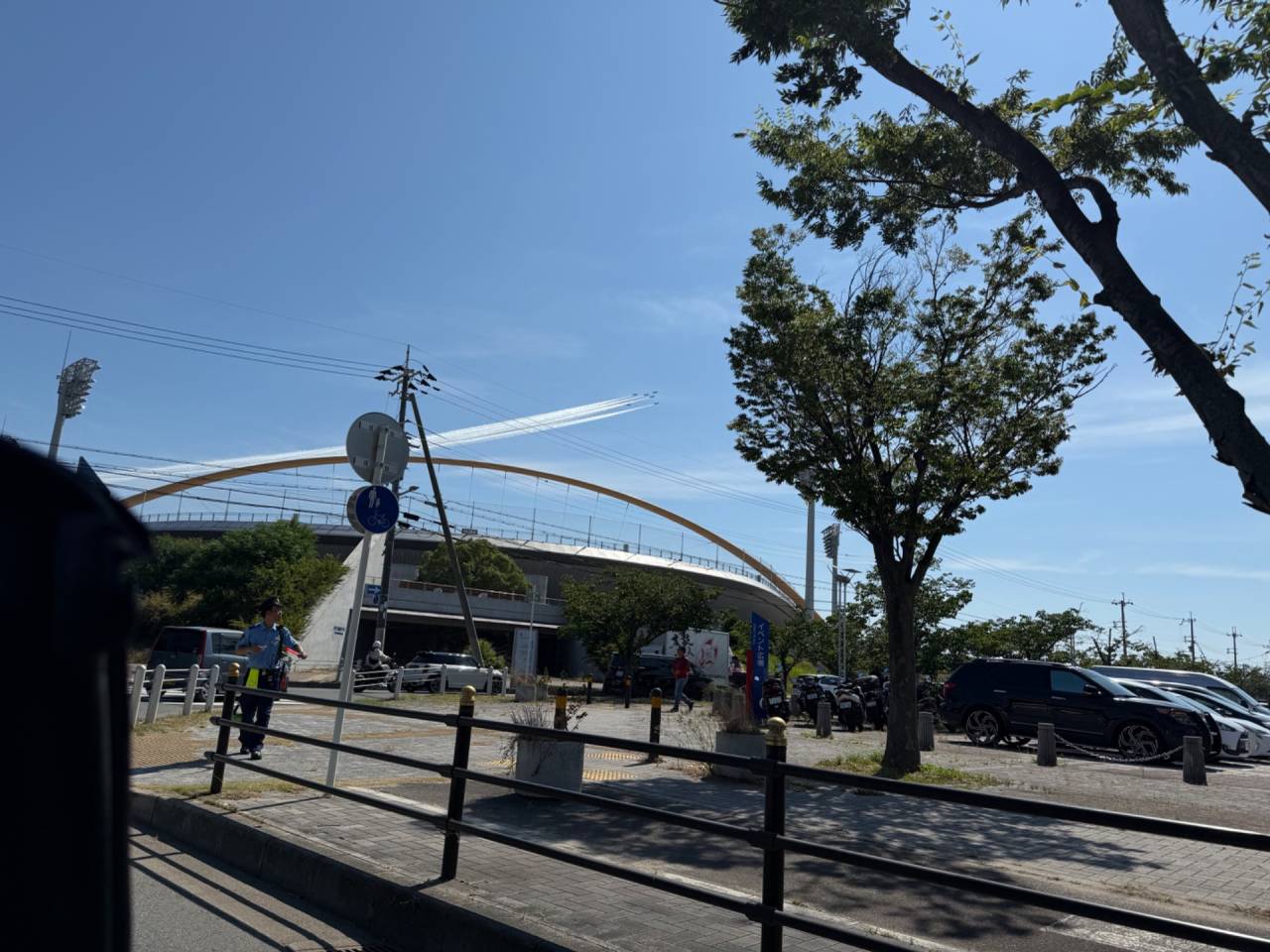 見えましたか？　ブルーインパルス　大阪万博　大阪舞洲